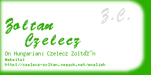 zoltan czelecz business card